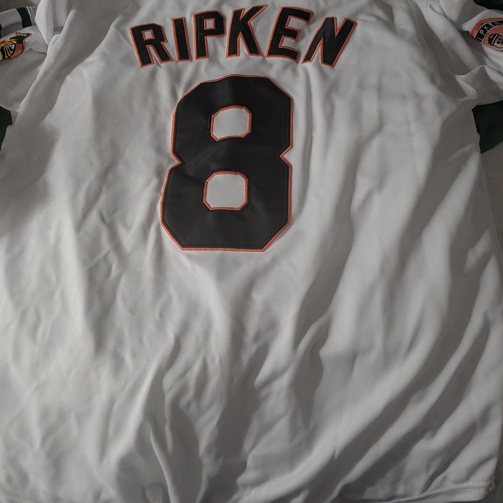 Mitchell & Ness Cooperstown Collection Cal Ripen White Jersey Xl - Picture 2 of 3